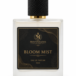 MistyShades Bloom Mist Eau de Parfum 50ml unisex floral fruity perfume with peony, mandarin, rose, sandalwood and patchouli