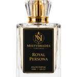 MistyShades Royal Persona Eau de Parfum 50ml men's perfume with bergamot, amber, lavender, sandalwood, patchouli and musk